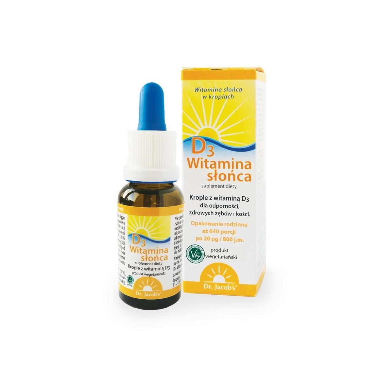 Witamina Słońca D3 od Dr. Jacob's | Suplement diety
