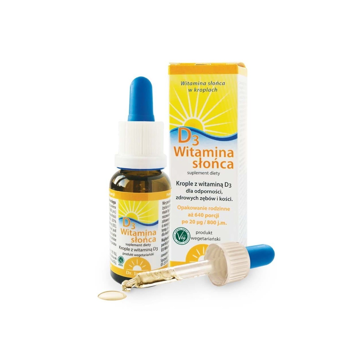 Witamina Słońca D3 od Dr. Jacob's | Suplement diety