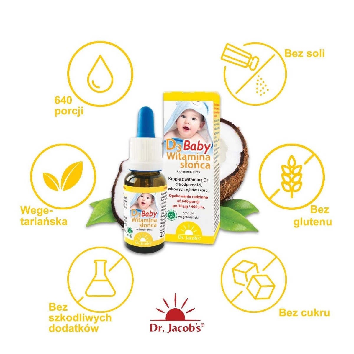 Witamina Słońca D3 Baby - Dr. Jacob's