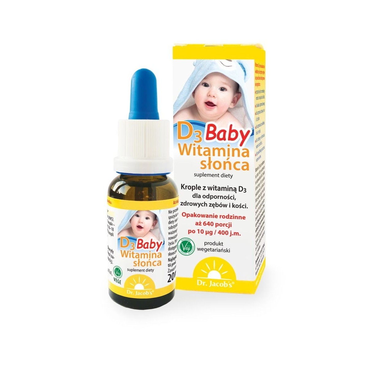 Witamina Słońca D3 Baby - Dr. Jacob's