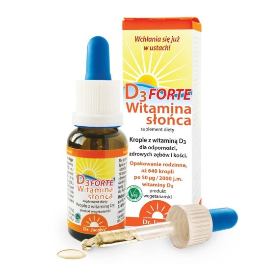 Witamina Słońca D3 FORTE - Dr. Jacob's