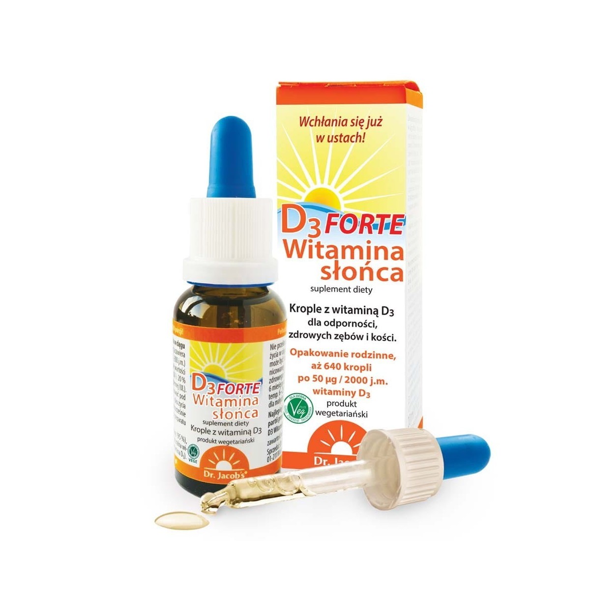 Witamina Słońca D3 FORTE - Dr. Jacob's