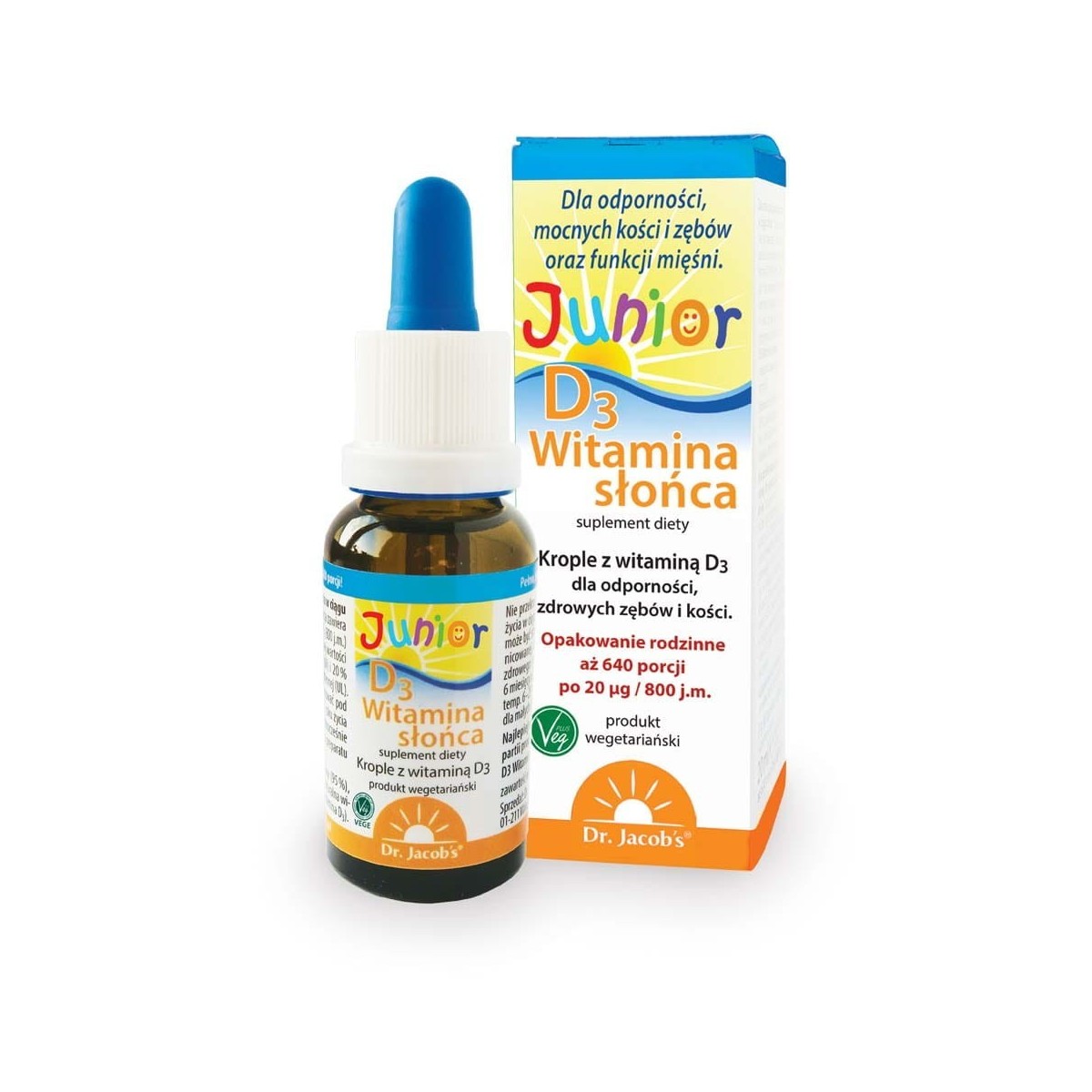 Witamina Słońca D3 JUNIOR od Dr. Jacob's