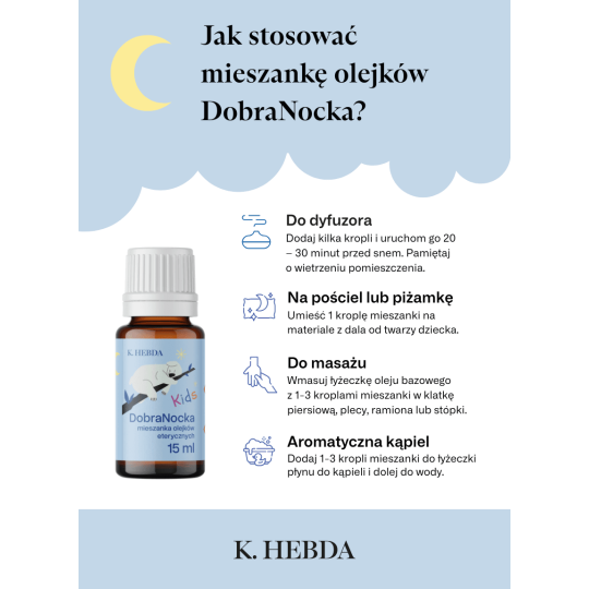 Mieszanka DobraNocka – mieszanka 100% olejków eterycznych