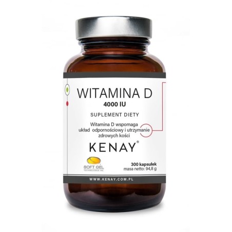 WITAMINA D3 4000 IU (300 kapsułek) - suplement diety