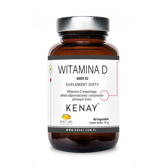 KENAY WITAMINA D3 4000 IU (60 kapsułek) - suplement diety