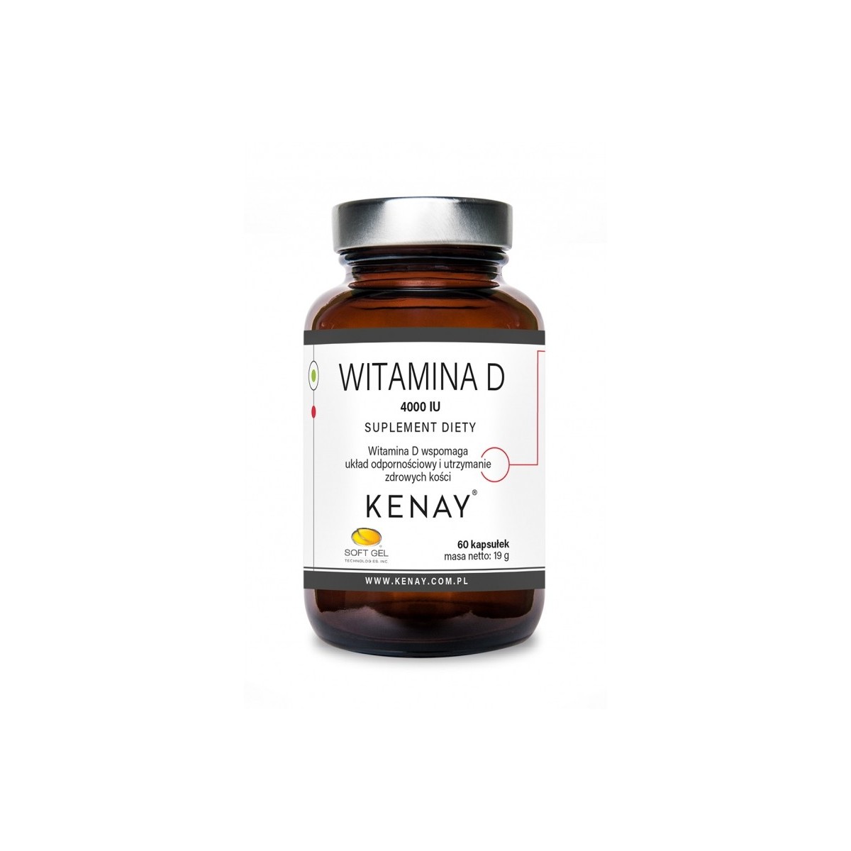 KENAY WITAMINA D3 4000 IU (60 kapsułek) - suplement diety