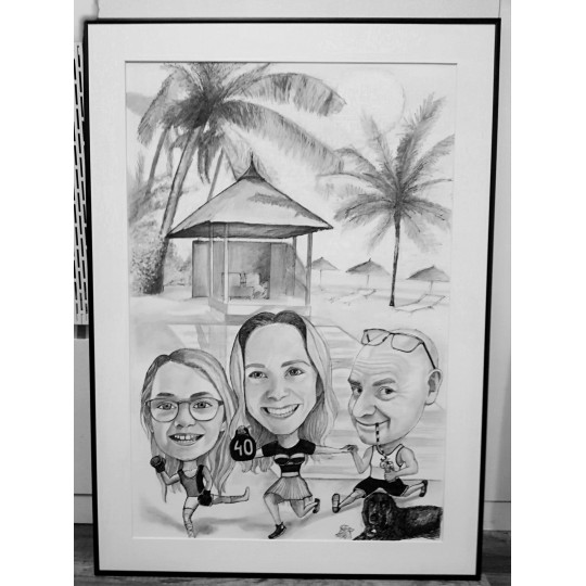 Portrety i karykatury – ołówek, kolor lub obraz akryl | Ręczne prace na zamówienie