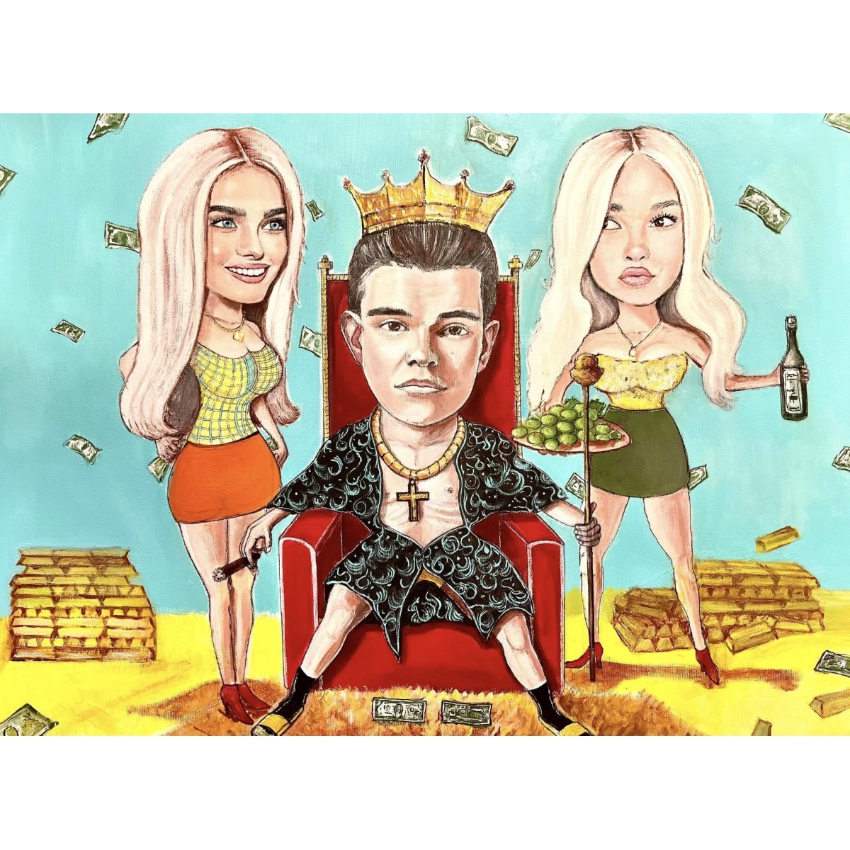 Portrety i karykatury – ołówek, kolor lub obraz akryl | Ręczne prace na zamówienie