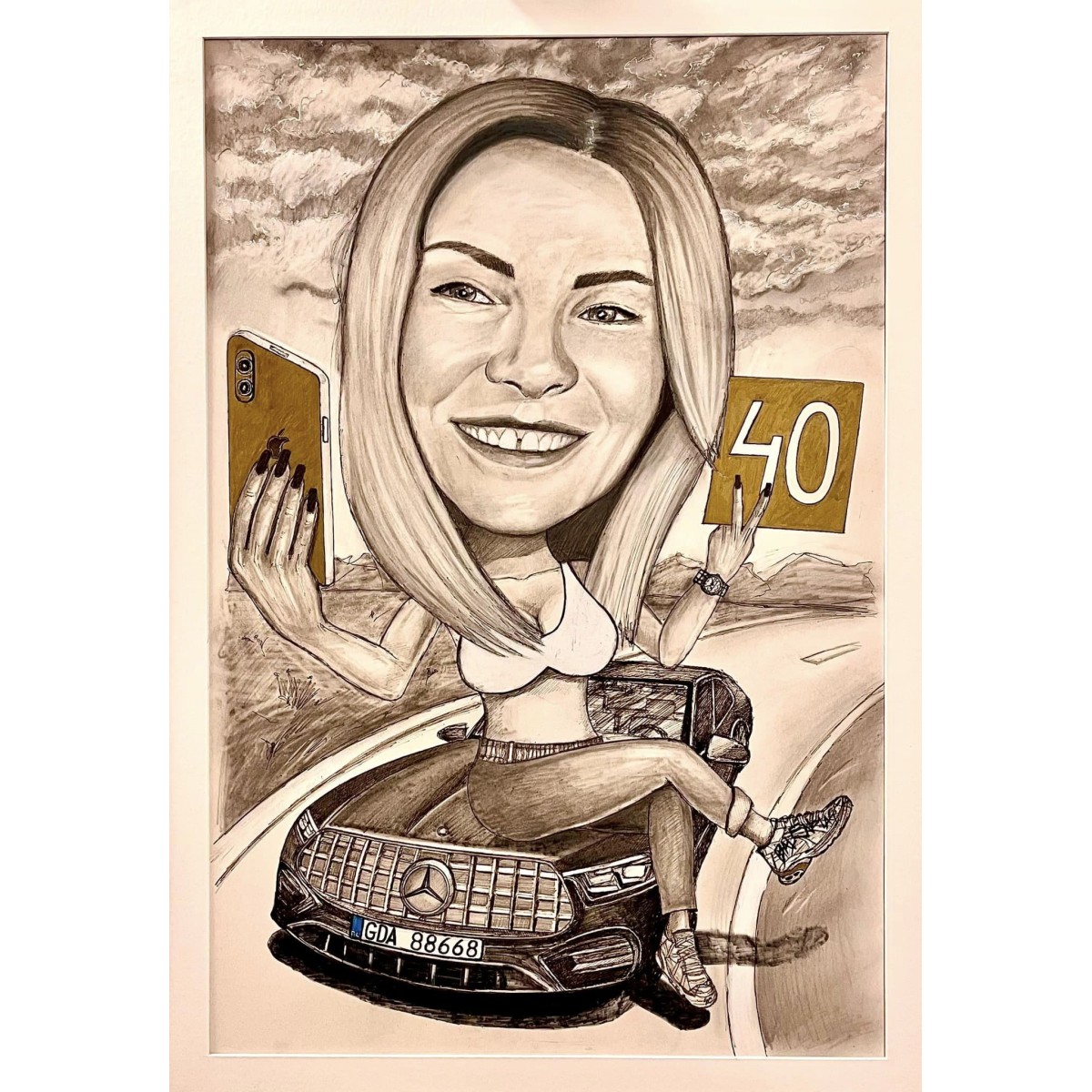 Portrety i karykatury – ołówek, kolor lub obraz akryl | Ręczne prace na zamówienie