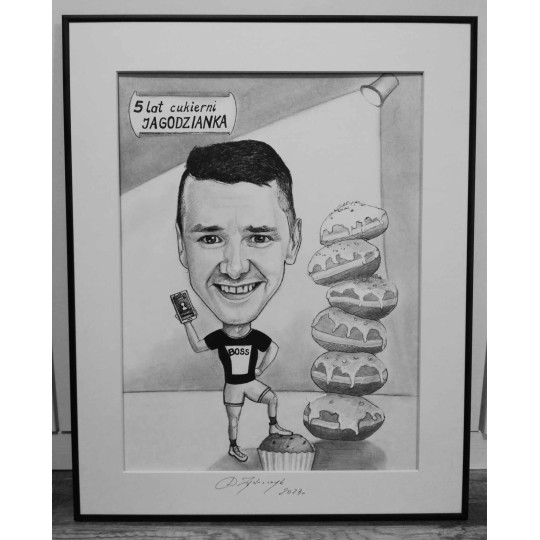 Portrety i karykatury – ołówek, kolor lub obraz akryl | Ręczne prace na zamówienie