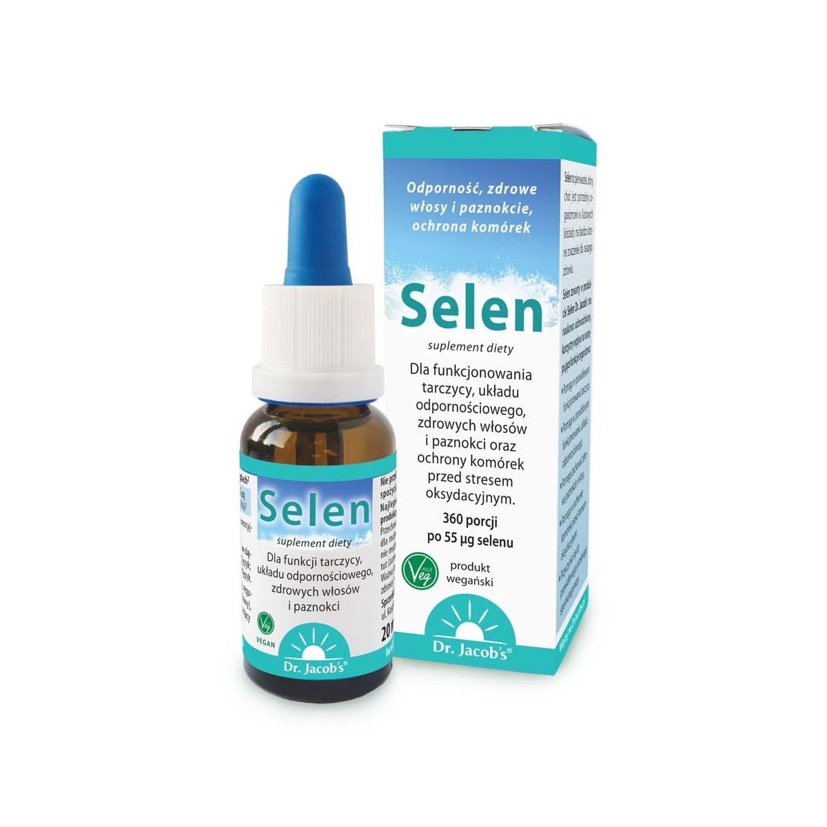 Selen w kroplach Dr. Jacob's