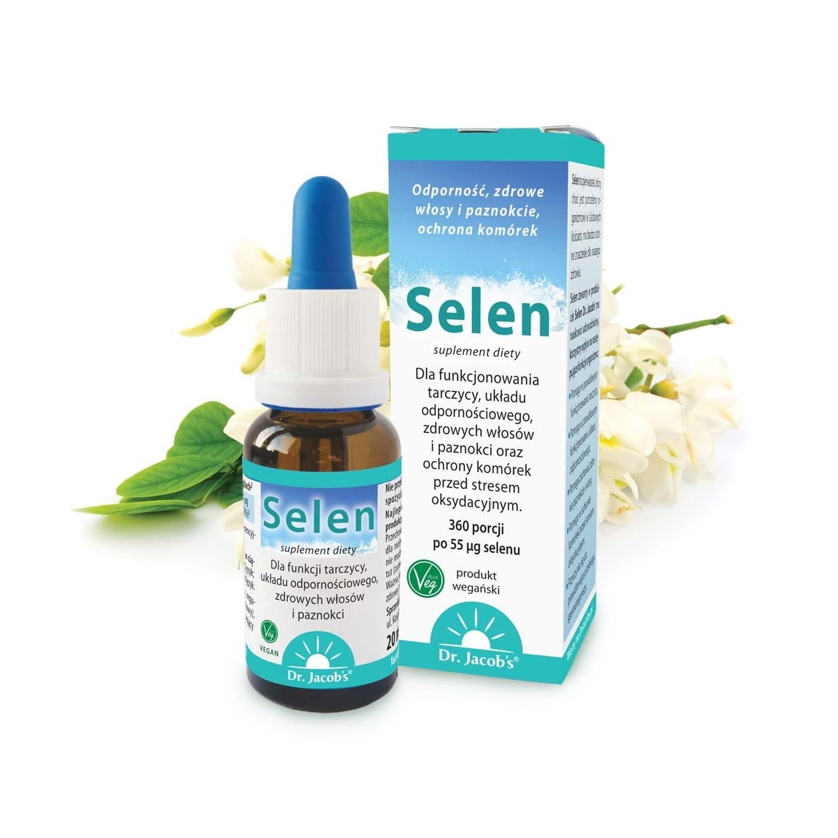 Selen w kroplach Dr. Jacob's