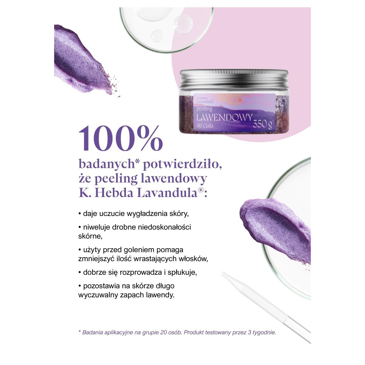 Peeling lawendowy K. Hebda Lavandula