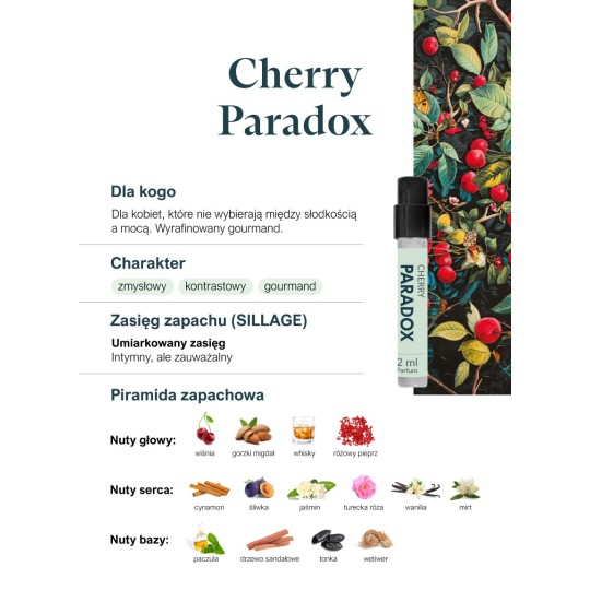 Cherry Paradox – próbka perfum / Klaudyna Hebda