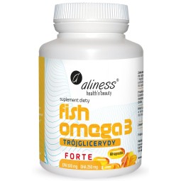 Aliness Fish Omega 3 FORTE Trójglicerydy 500/250mg x 60 caps