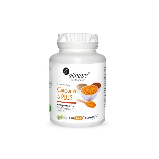Curcumin 3 PLUS Curcuma longa 500 mg Piperin 1 mg 60 ...