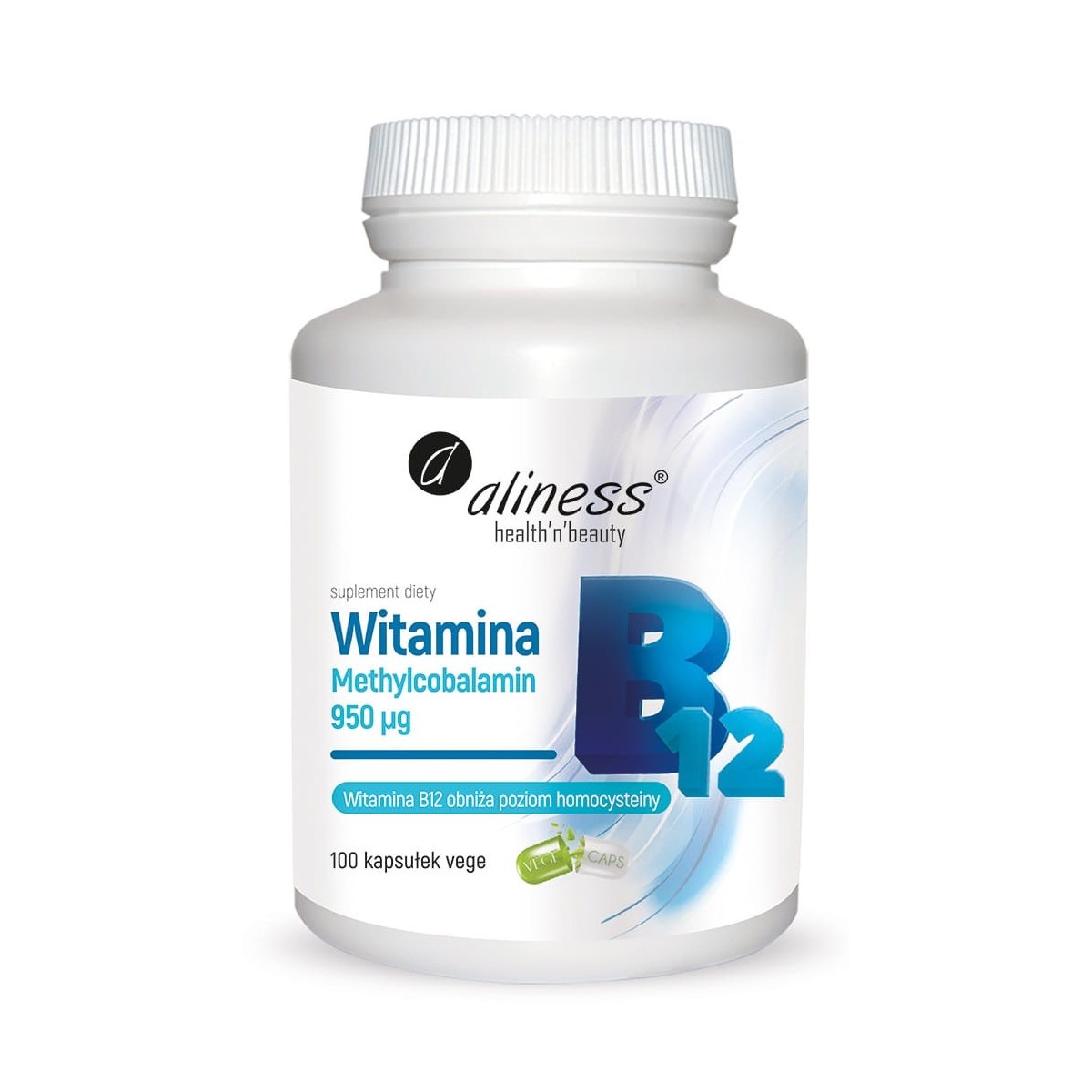 Aliness Witamina B12 Methylcobalamin 950µg x 100 kaps.