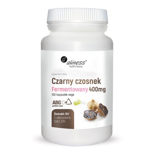Aliness Czarny czosnek fermentowany ABG10+® 400 mg x 100 ...