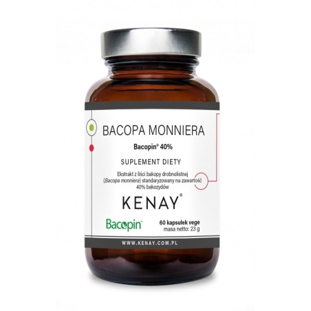 Kenay Bacopa monniera Bacopin® 40% (60 kapsułek)