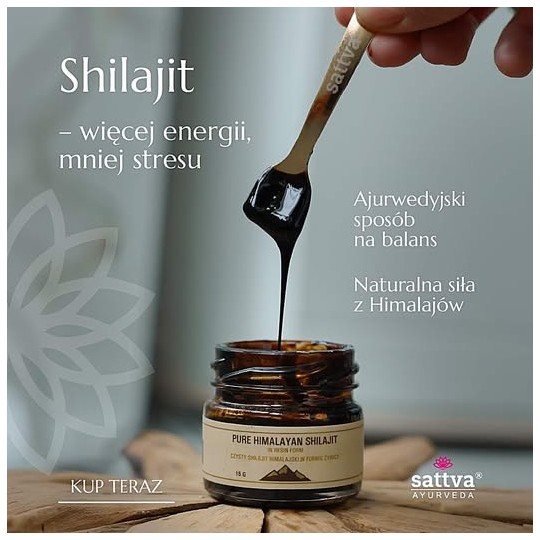 SHILAJIT HIMALAJSKI W FORMIE ŻYWICY 15 g - SATTVA ...