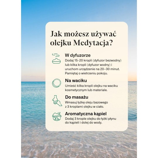 Olejek Medytacja - mieszanka 100% olejków eterycznych