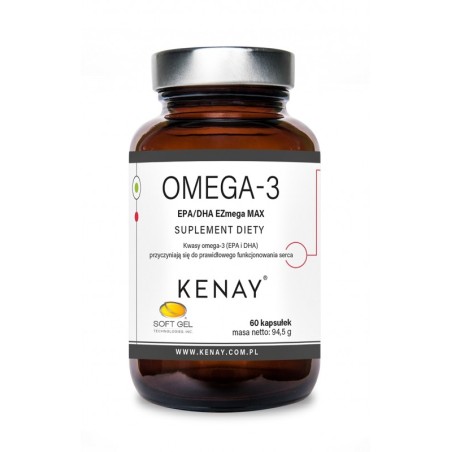 Kenay Omega-3 EPA/DHA EZmega MAX (60 kapsułek)
