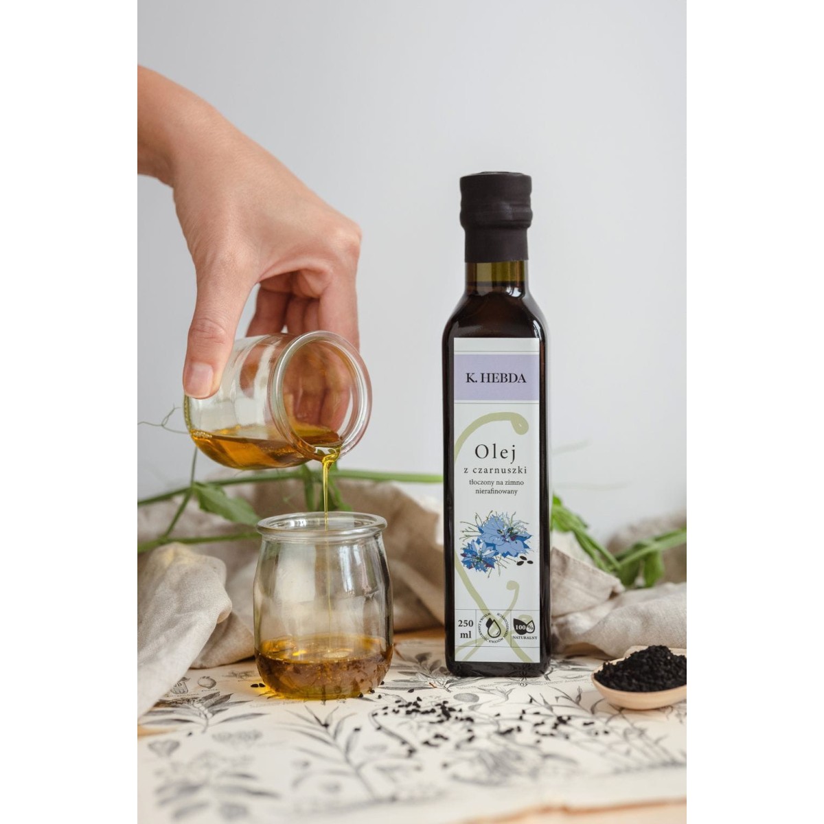 Olej z czarnuszki K.HEBDA [250 ml]