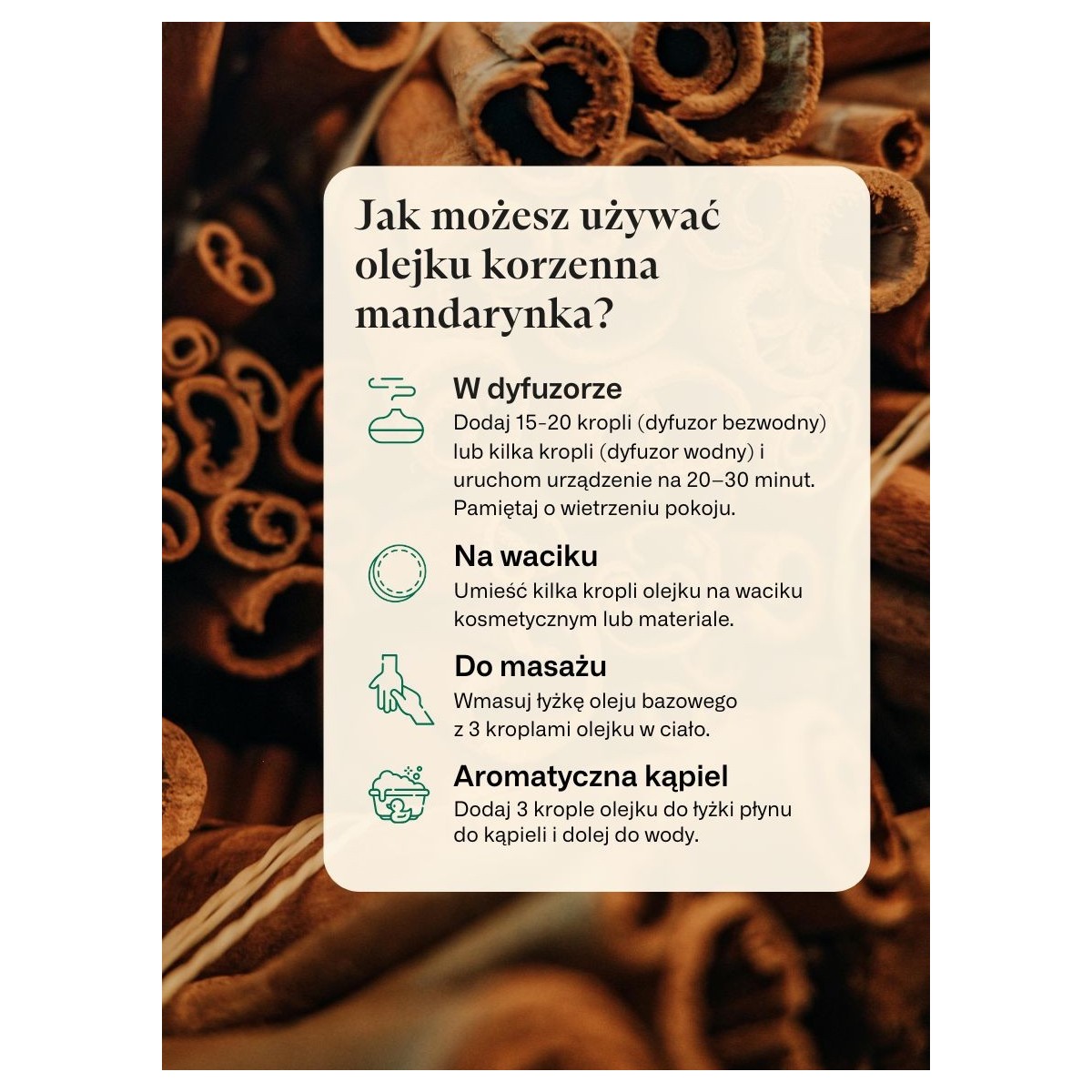 Korzenna mandarynka - mieszanka 100% olejków ...