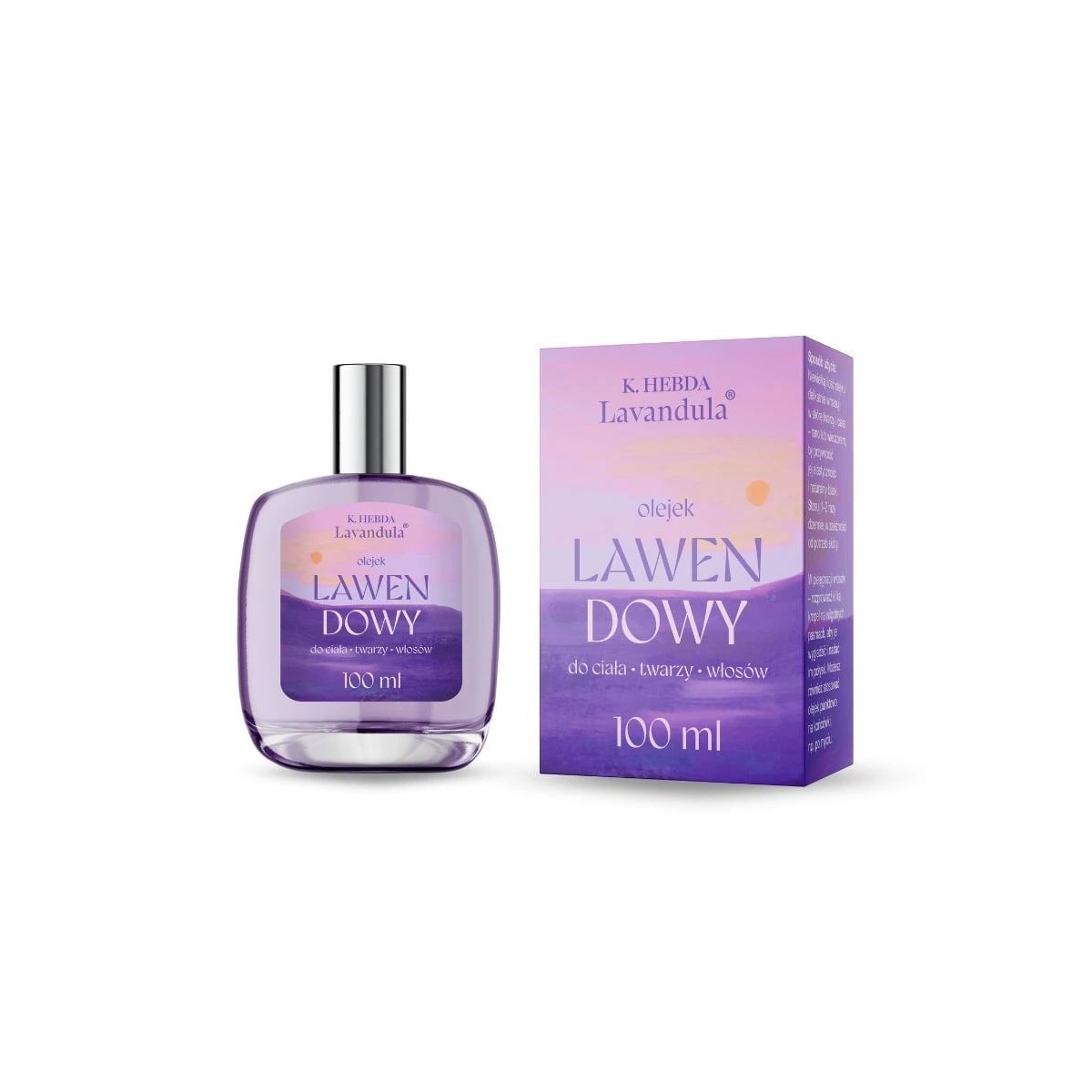 Olejek lawendowy do ciała, twarzy i włosów K. Hebda ...