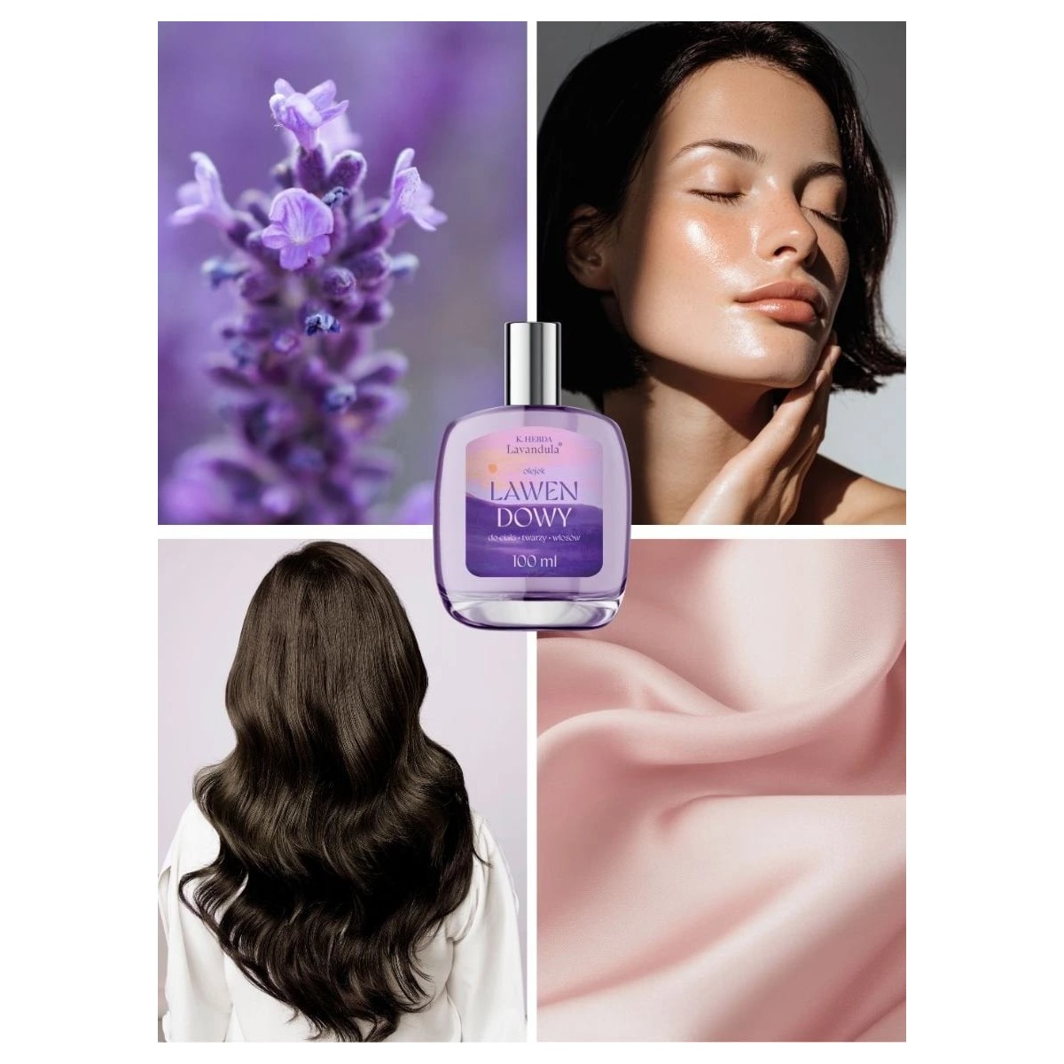 Olejek lawendowy do ciała, twarzy i włosów K. Hebda ...
