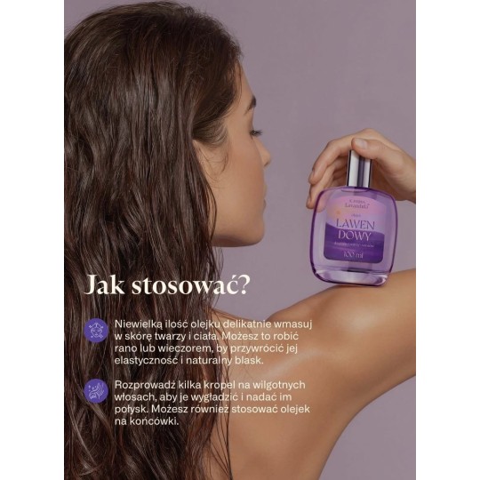 Olejek lawendowy do ciała, twarzy i włosów K. Hebda ...