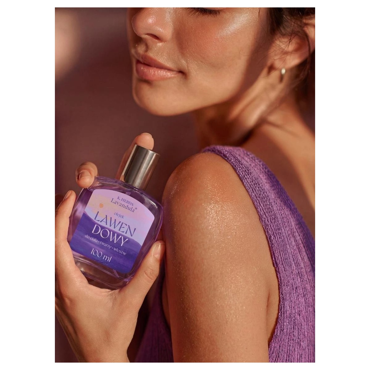 Olejek lawendowy do ciała, twarzy i włosów K. Hebda ...