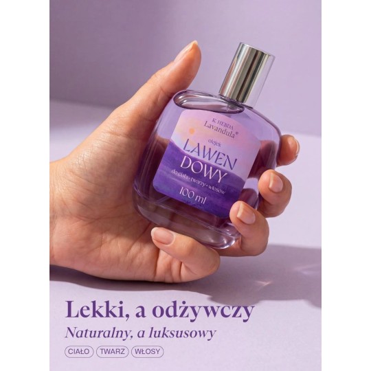 Olejek lawendowy do ciała, twarzy i włosów K. Hebda ...