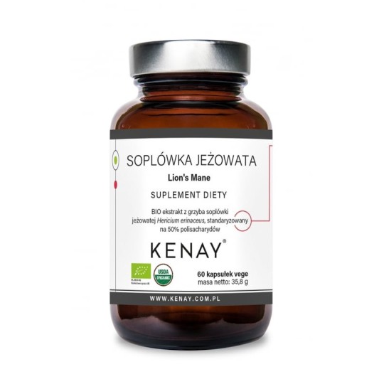 Soplówka jeżowata Lion's Mane (60 kapsułek vege) Kenay