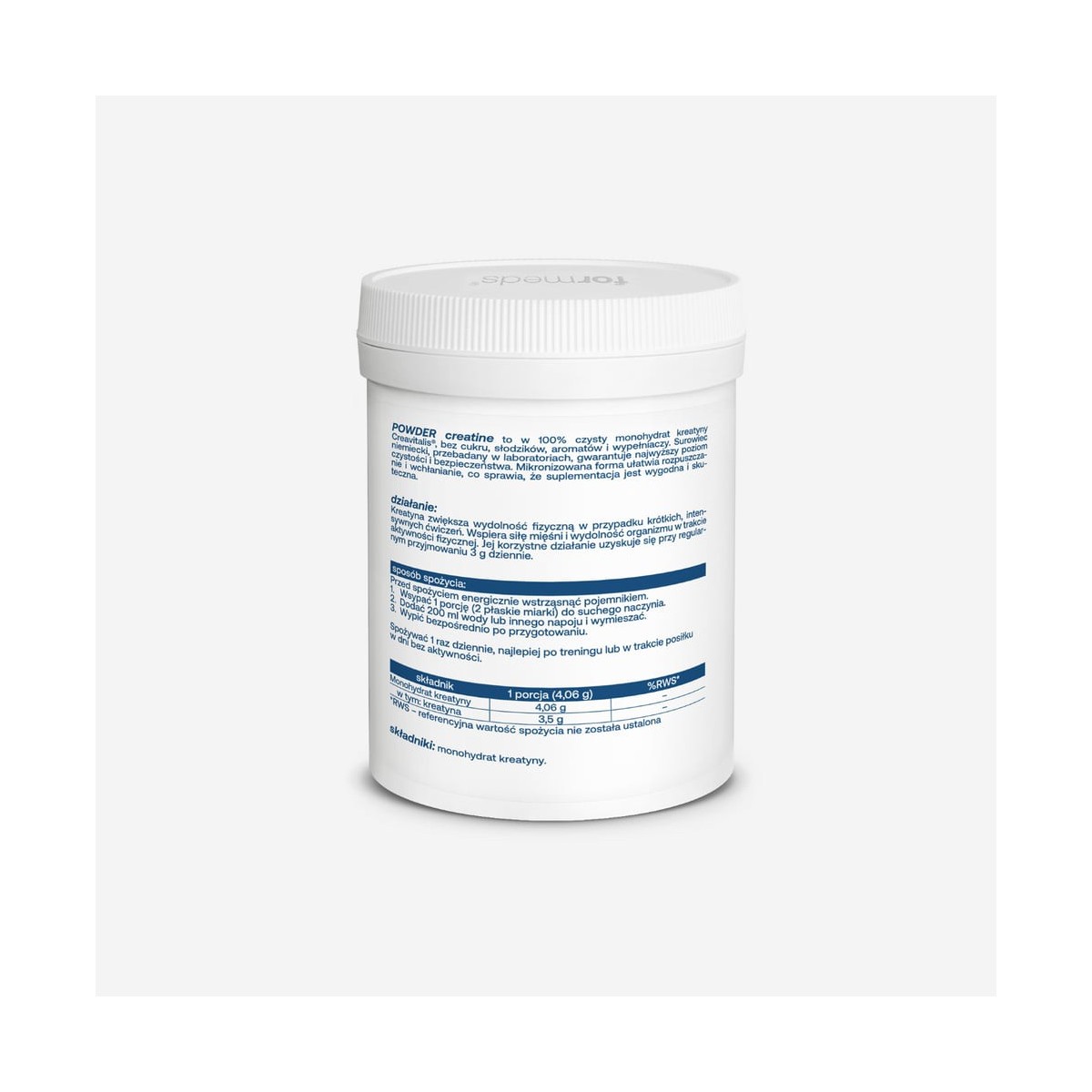 Przebadana kreatyna |POWDER creatine  - Formeds