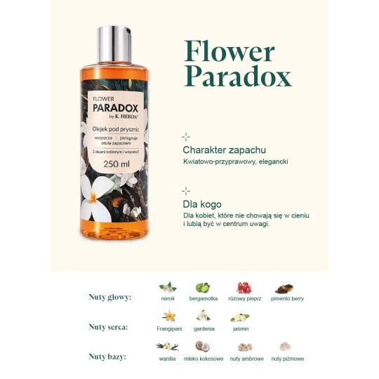 Olejek pod prysznic Flower Paradox - Klaudyna Hebda