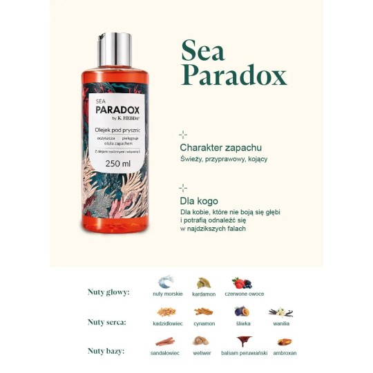 Olejek pod prysznic Sea Paradox - Klaudyna Hebda