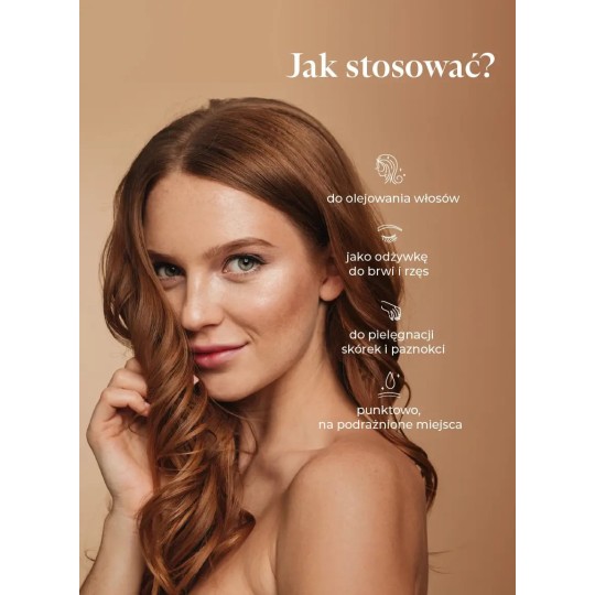 Olej rycynowy (100% czysty, tłoczony na zimno) / Hebda