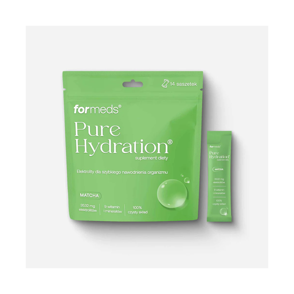 Pure Hydration | Grejpfrut, pomarańcza i matcha | Polski Producent