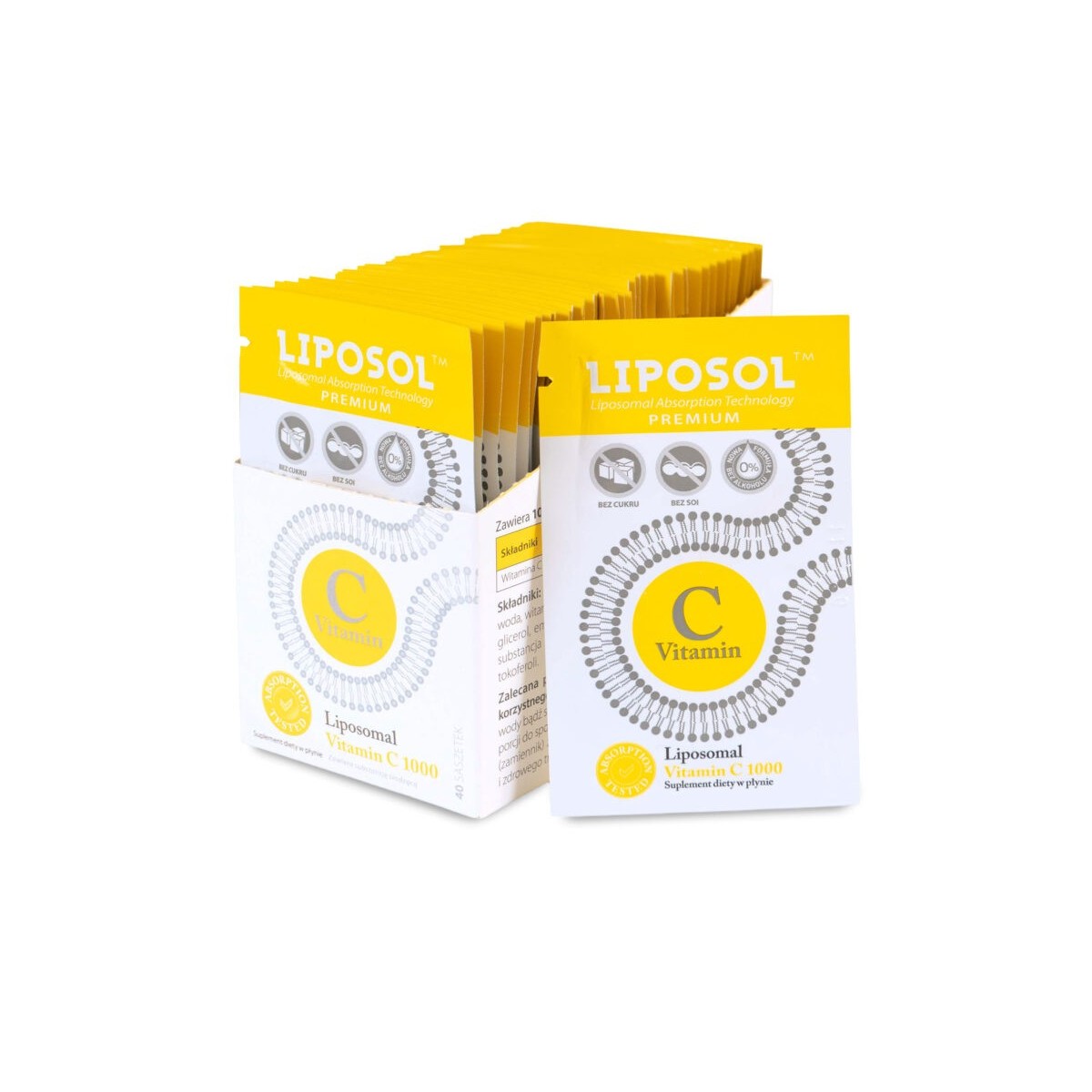 Liposol™ Liposomalna witamina C 1000 mg x 40 saszetek