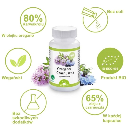 Oregano i Czarnuszka - Dr. Jacob's Poland