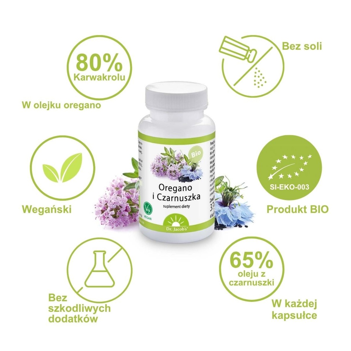Oregano i Czarnuszka - Dr. Jacob's Poland