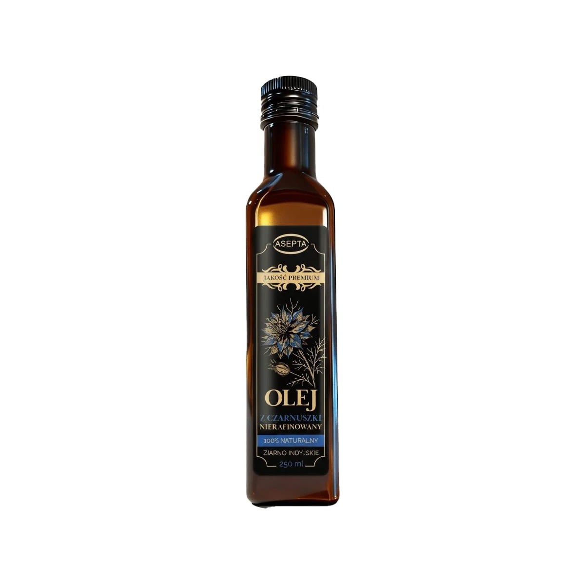 Olej z Czarnuszki 250 ml - Asepta / ZIARNO INDYJSKIE