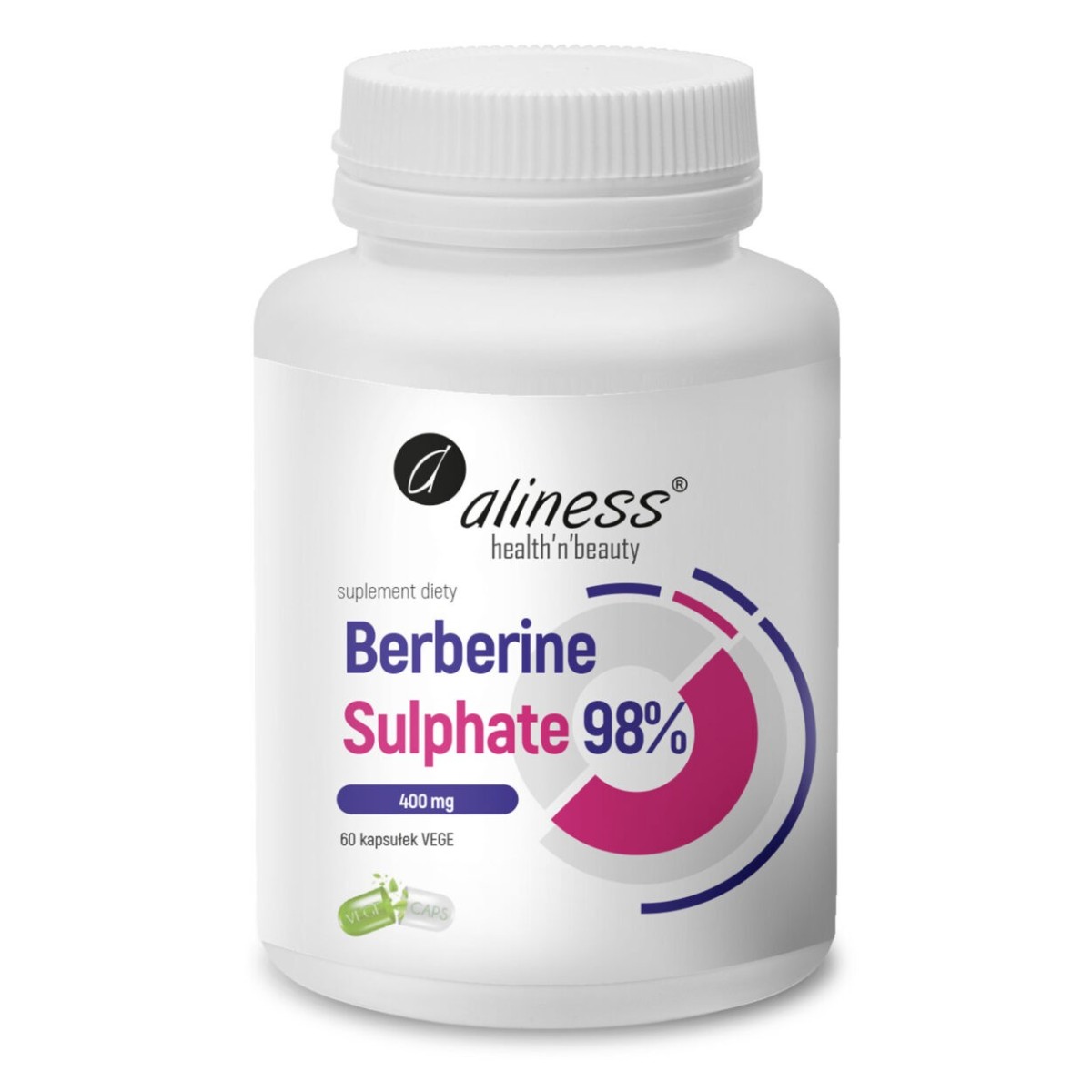 Berberine Sulphate 99% 400 mg x 60 vege caps