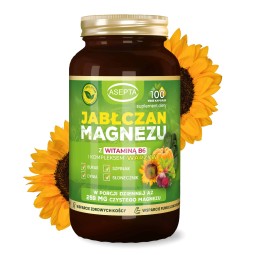 Jabłczan Magnezu z kompleksem warzyw (100 kaps) - Asepta