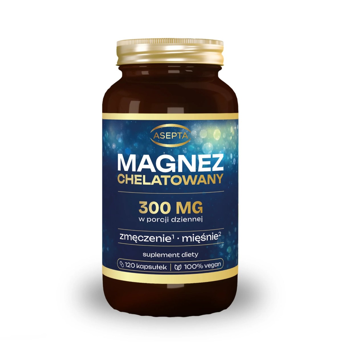 Magnez chelatowany (120kaps) - Asepta