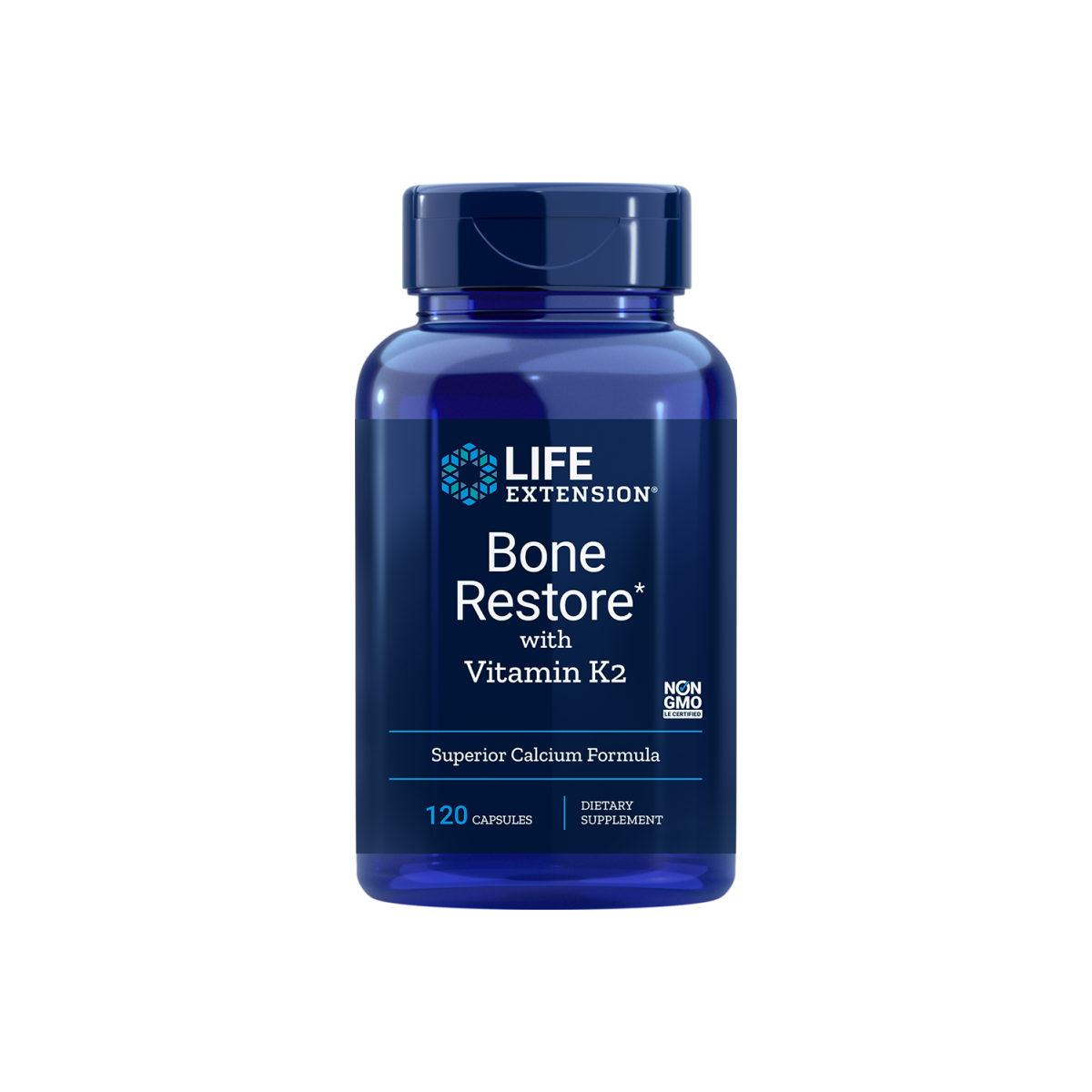 Bone Restore with Vitamin K2 LifeExtension (120 kapsułek)