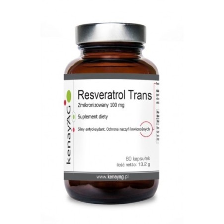 Resweratrol trans - zmikronizowany 100 mg (60 kapsułek) - suplement diety