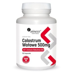 Colostrum Wołowe IG 40% 500 mg x 100 kaps.